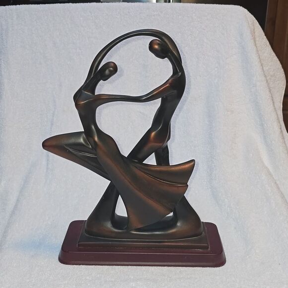 HERCO Dancing Couple  Vintage 80s Modernist Abstract Dancing  TANGO FIGURINE - Picture 1 of 6
